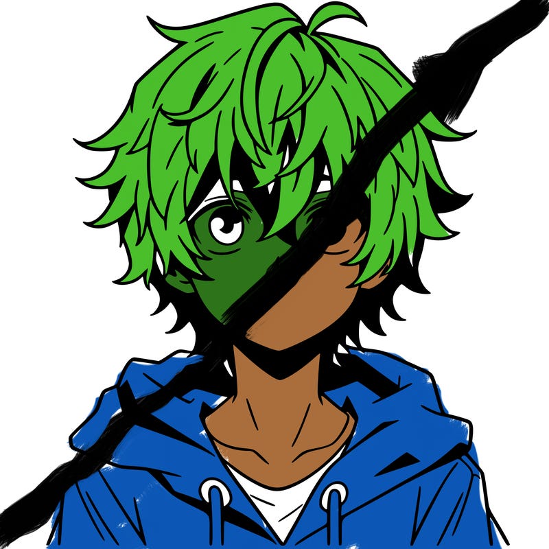 anime boy shaggy hair