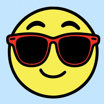 emoji with sunglasses
