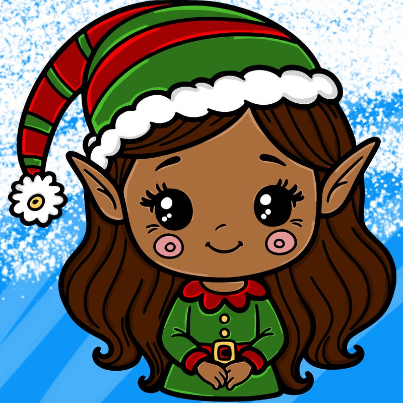 christmas elf girl
