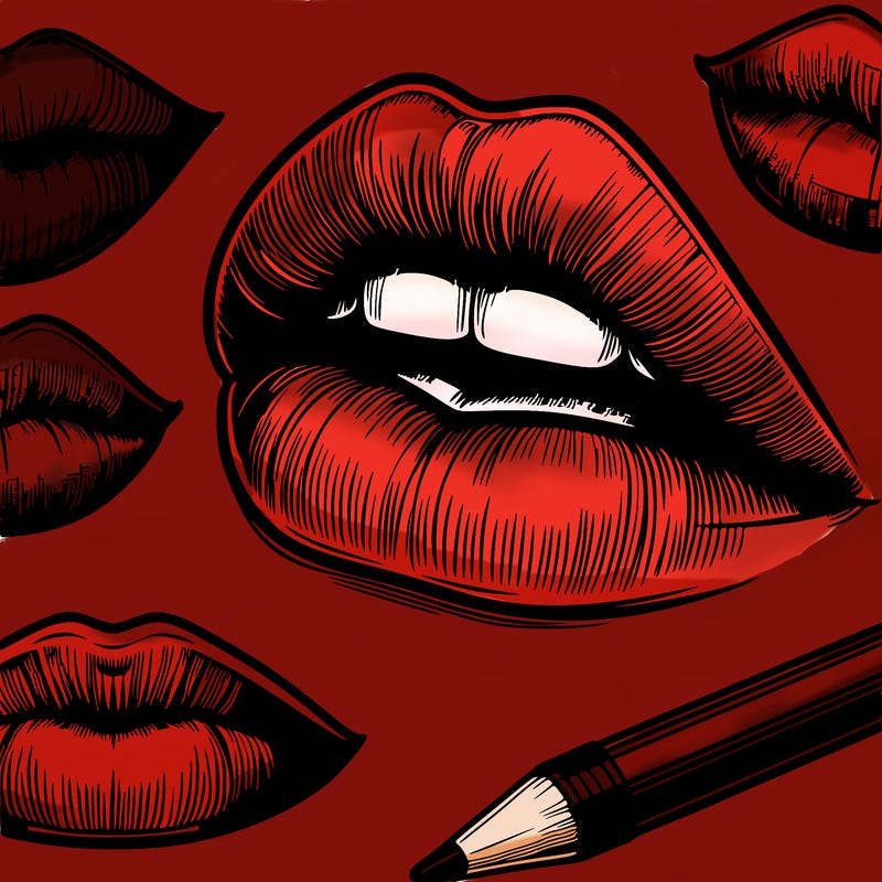 realistic  lips