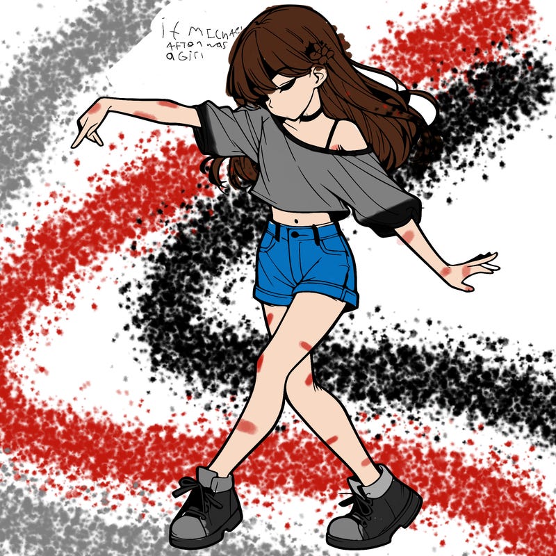 realistic girl danceing