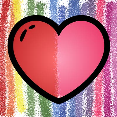 a blank heart