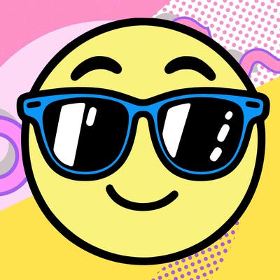 emoji with sunglasses