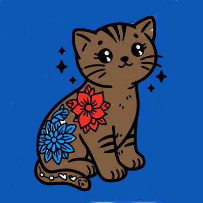 kitten tattoo