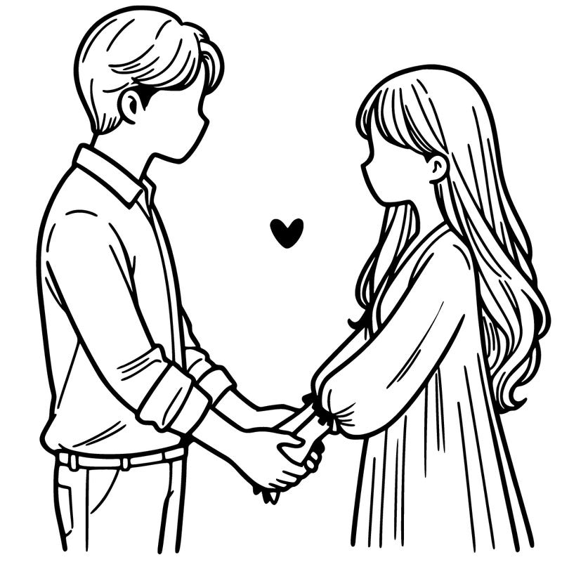 a couple holding hands