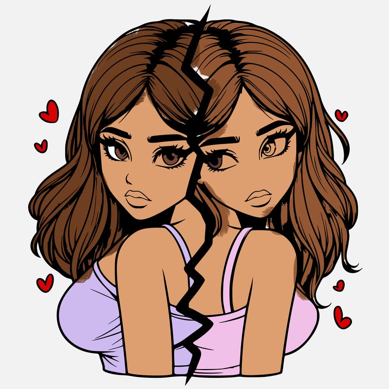 realistic girl split