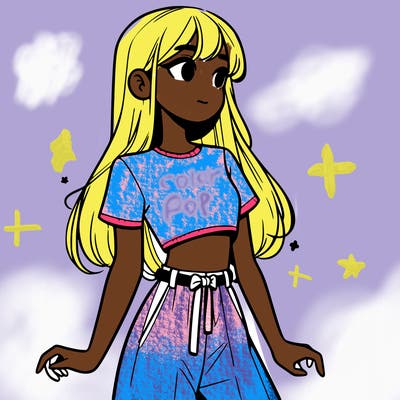 girl in a cute crop top