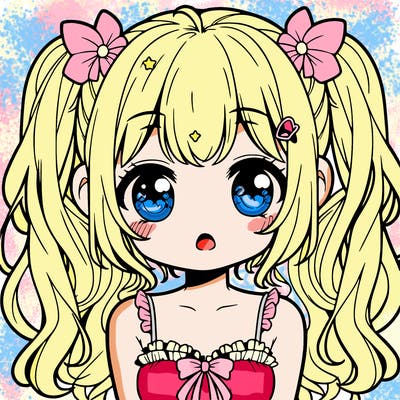 cute sweet anime girl