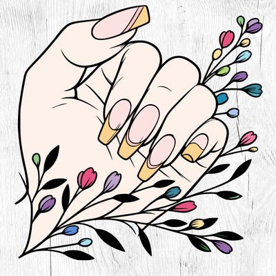 nails with french tip