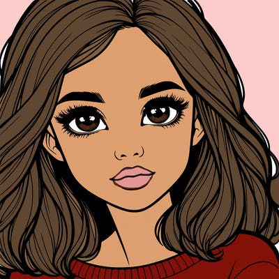 realistic girl whith cute eyes