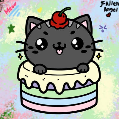 cute cat cake