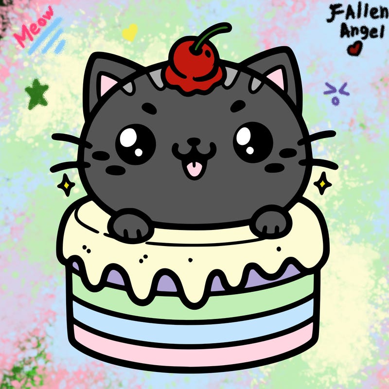 cute cat cake