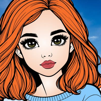 realistic girl whith cute eyes