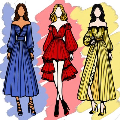 fashion models dresses