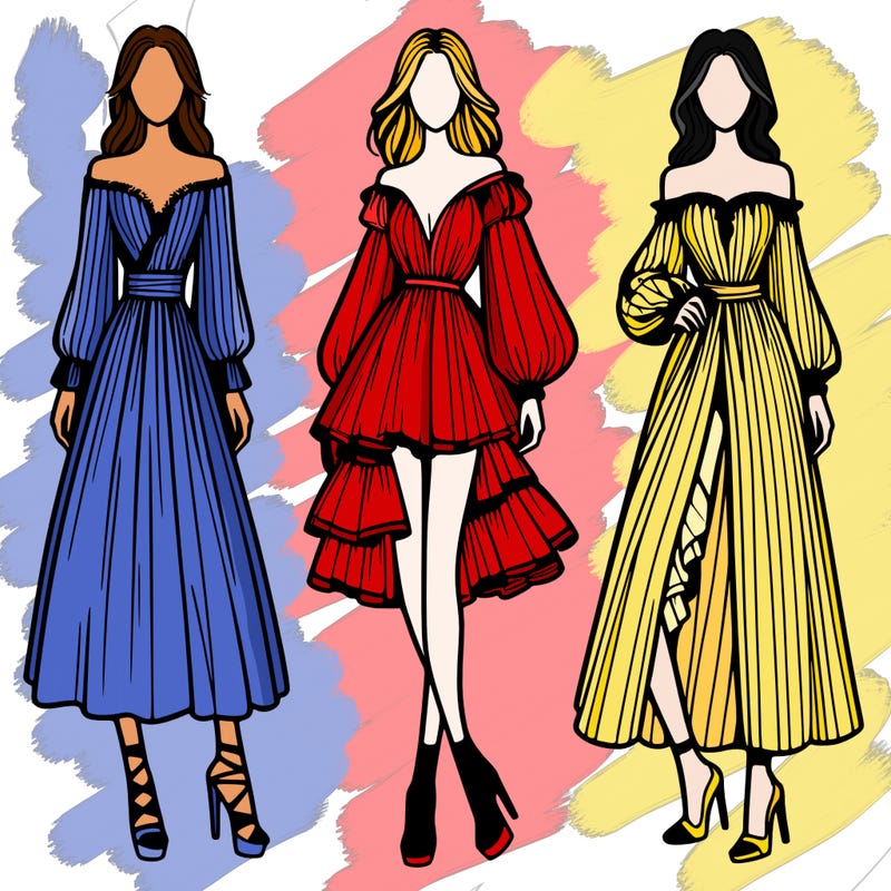 fashion models dresses