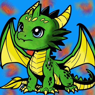 fierce baby night dragon