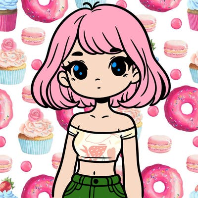 girl in a cute crop top