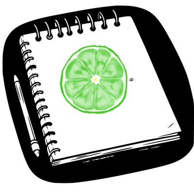 a blank sketch pad