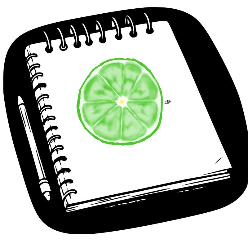 a blank sketch pad