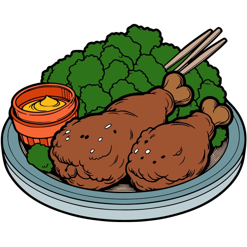 a plate of fried chicken