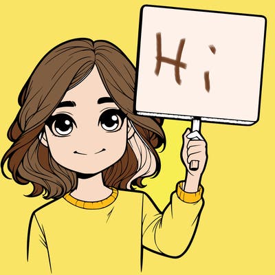 realistic girl holding up a sign