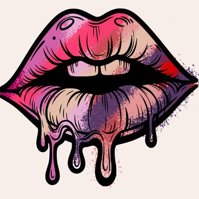 lips that look realistic and drip