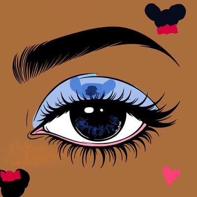eye closed realistic