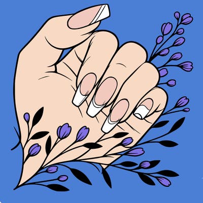 nails with french tip