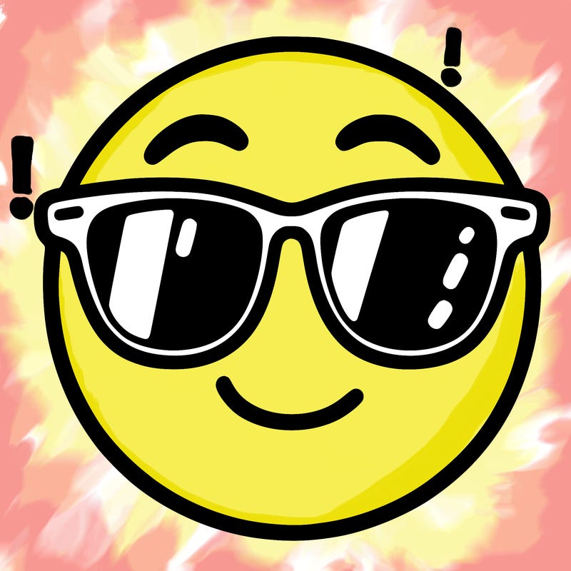 emoji with sunglasses
