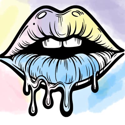 lips that look realistic and drip