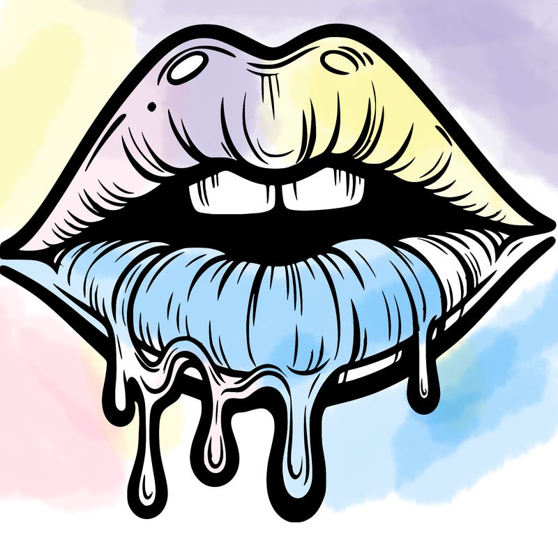 lips that look realistic and drip