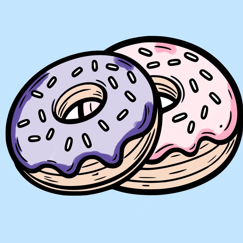 a piece of food doughnuts