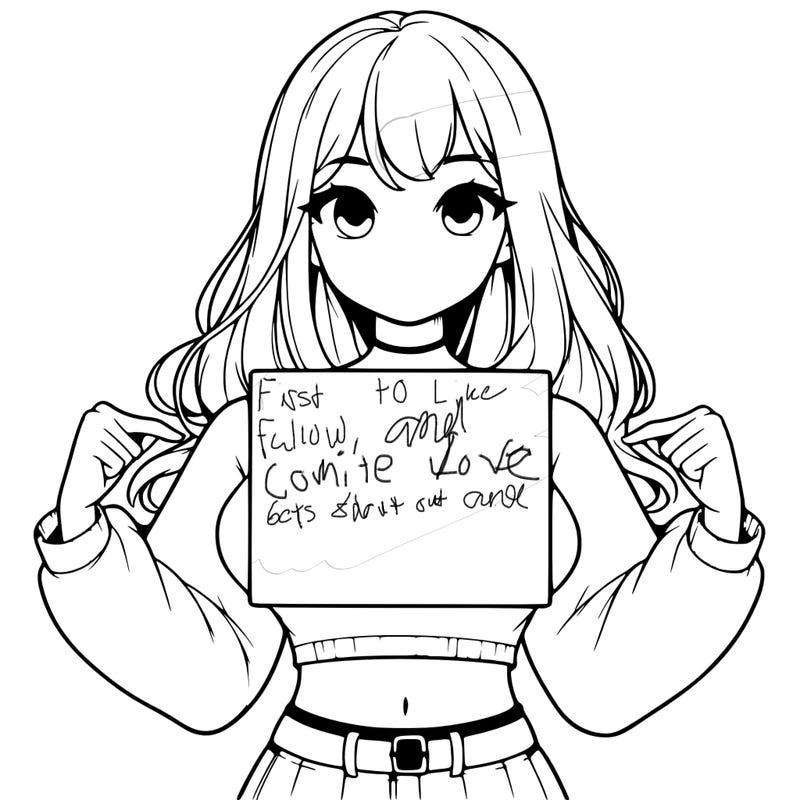 girl holding a blank sign in a long sleeve crop top