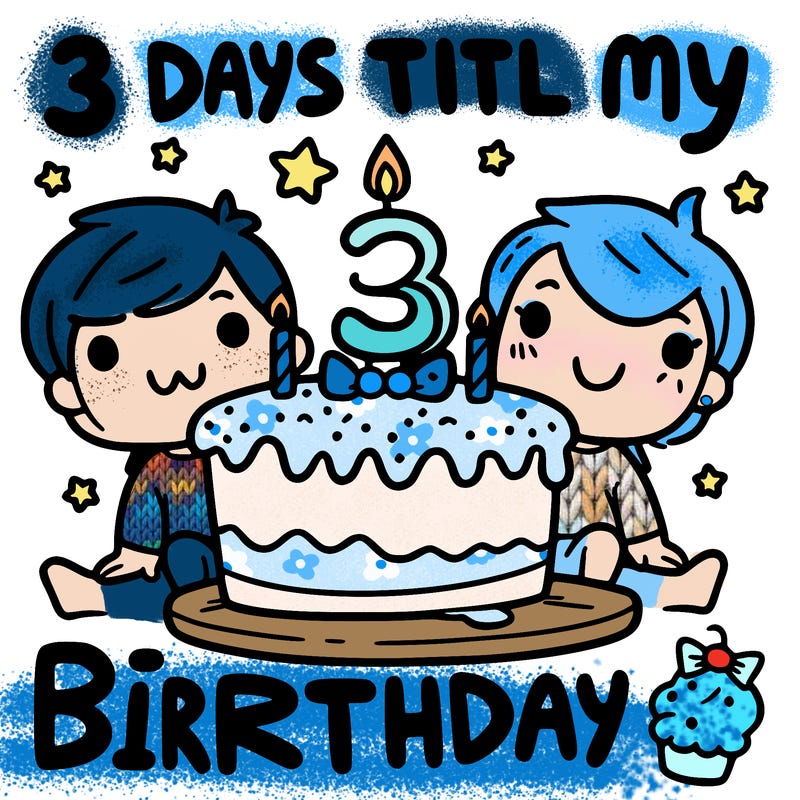 3 days till my birthday