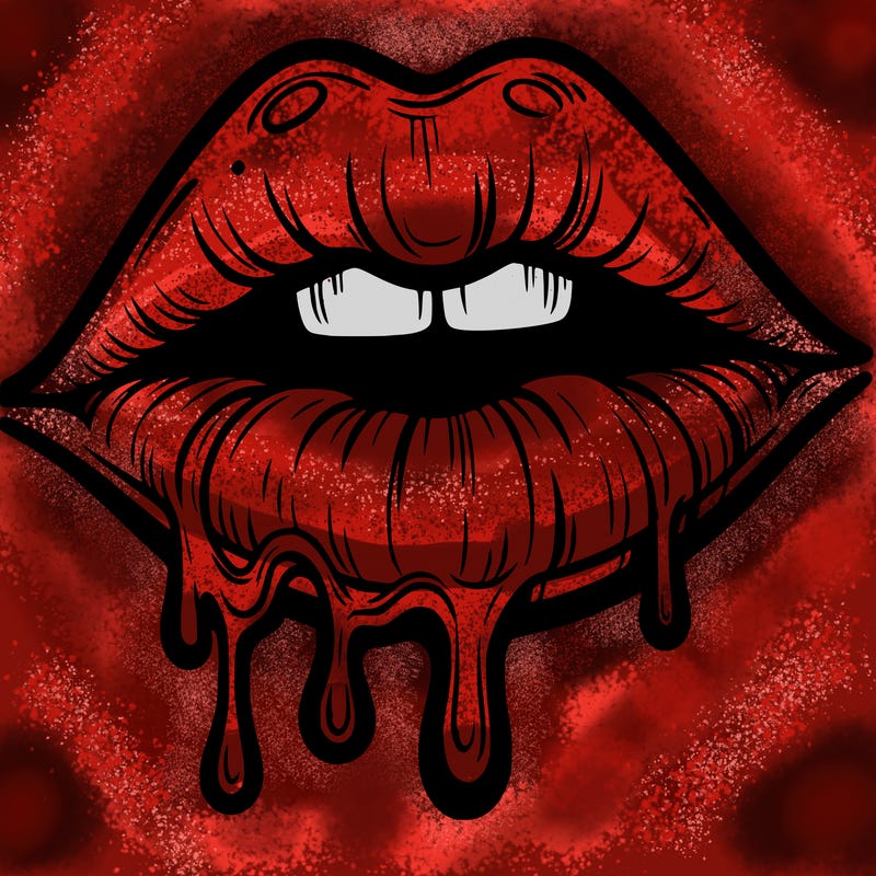 lips that look realistic and drip