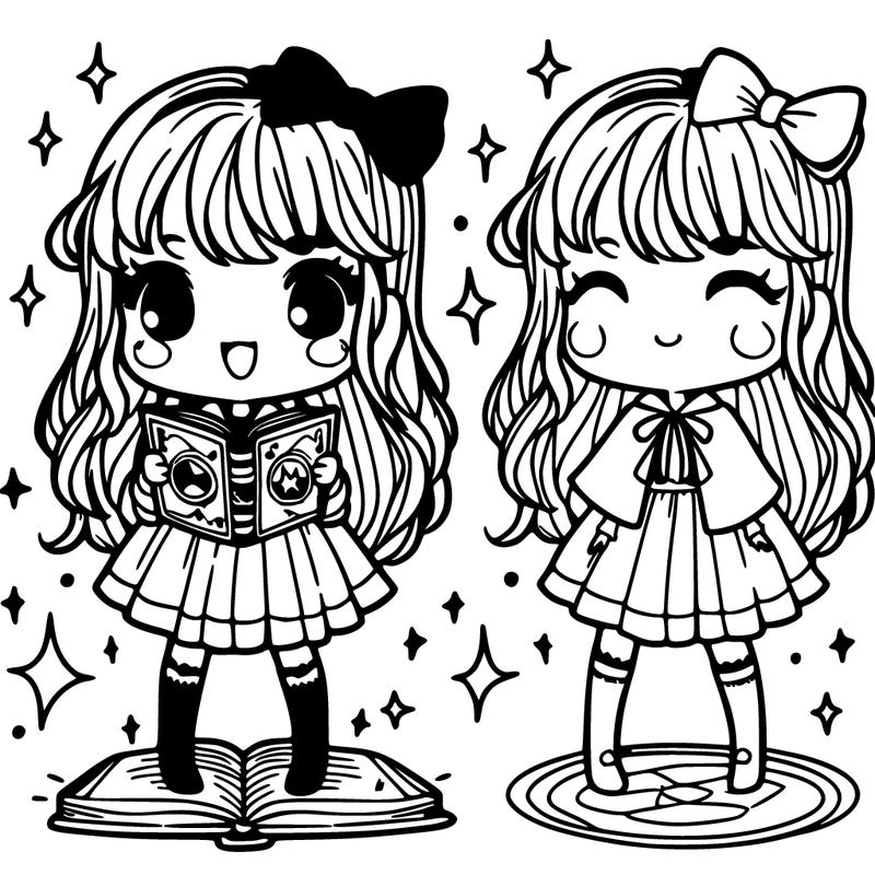 girl with a spell book