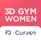 3D Gym Women - FB Curves