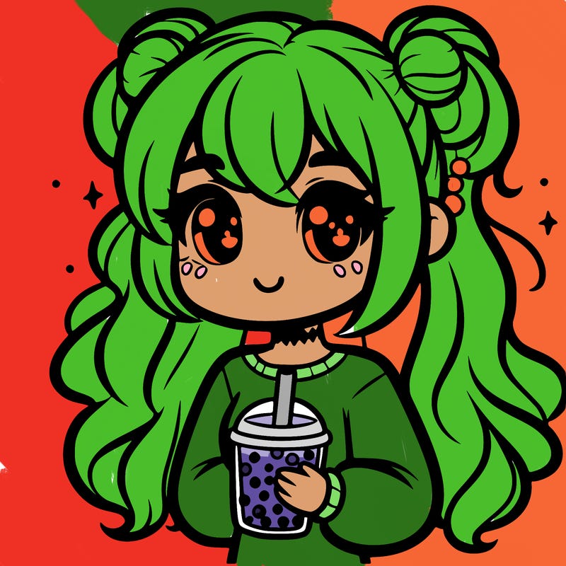 girl with boba