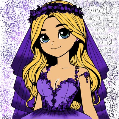 realistic girl in a wedding dress