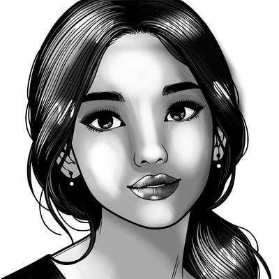 beautiful realistic asian woman