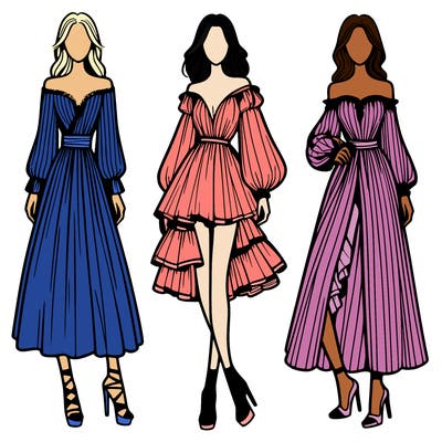 fashion models dresses