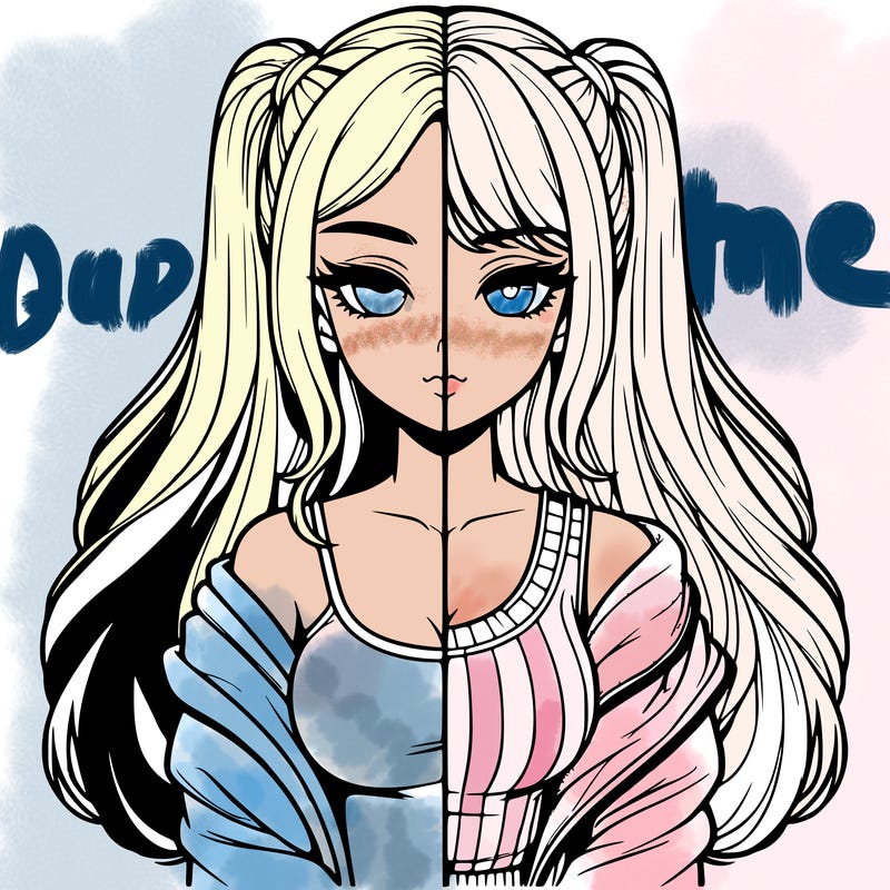 realistic girl split