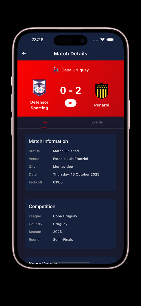 Yacine TV - ياسين تيفي - Yacine TV match details screen displaying final soccer score and game information