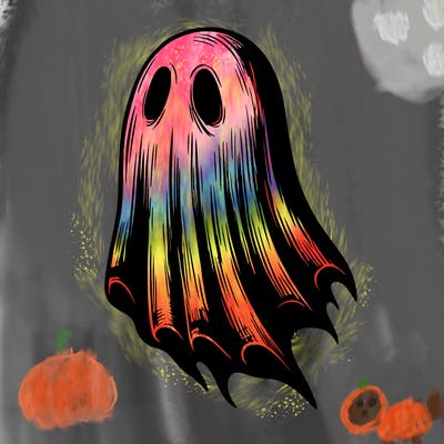 realistic creepy ghost