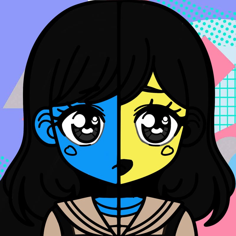 a split of a girl