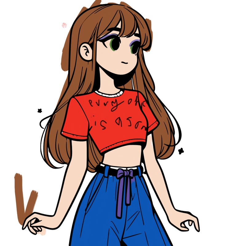 girl in a cute crop top