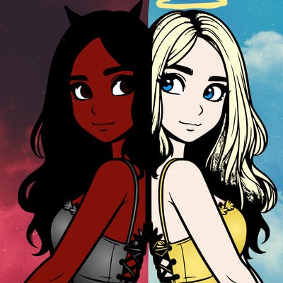 a realistic girl split