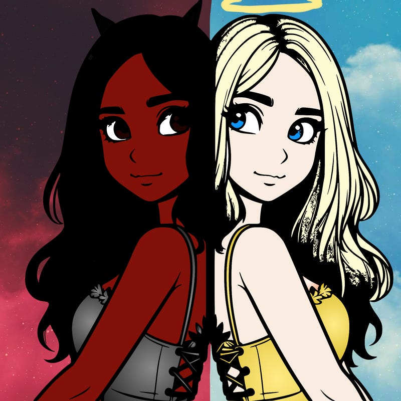 a realistic girl split