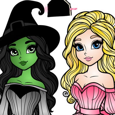 elphaba and glinda
