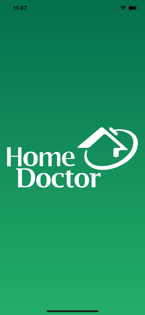 Home Doctor - Home Doctor app logo on a green background
